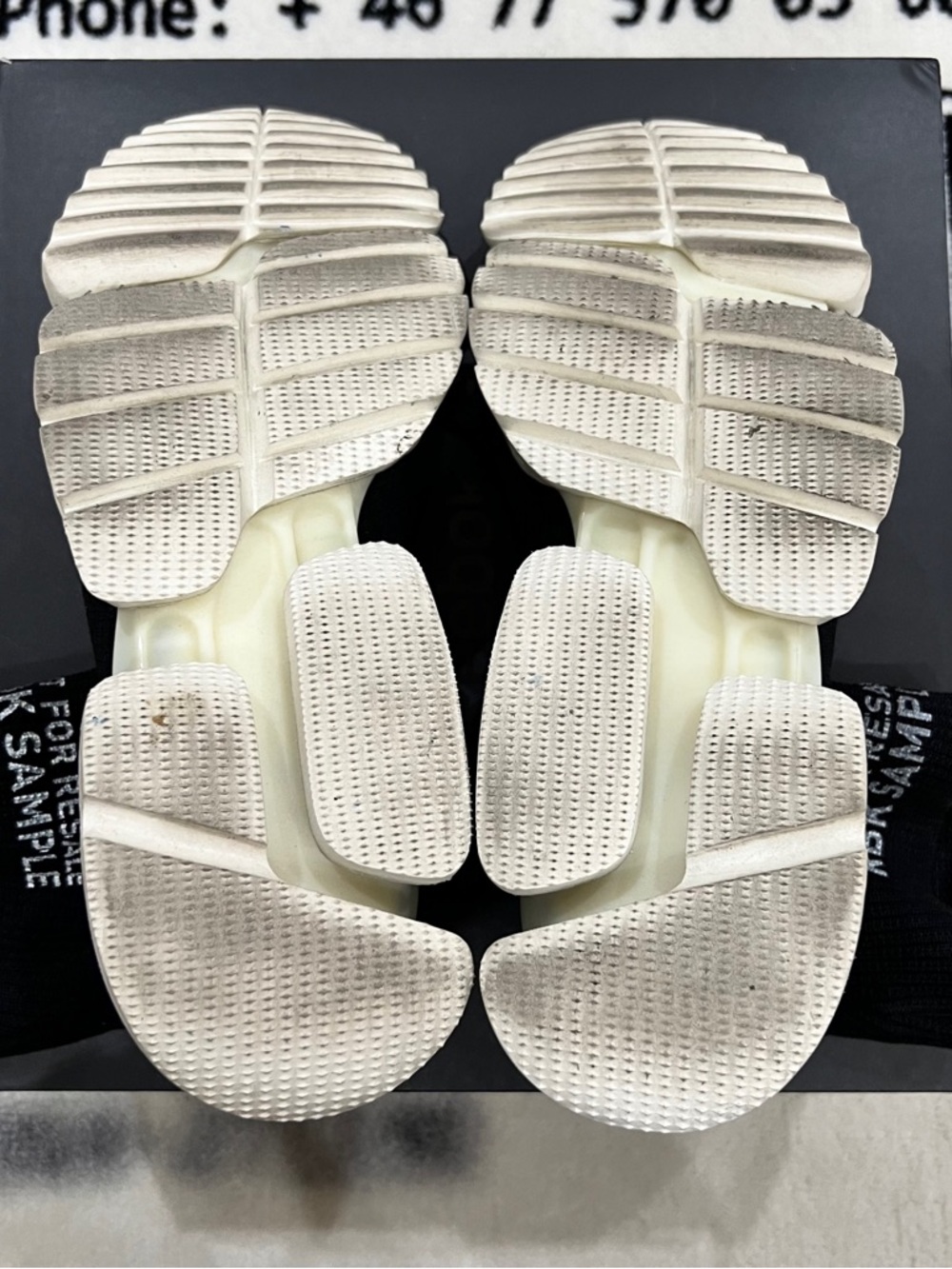 Limited Edition Reebok Sock Run R "Not For Resale" Print Sneakers. - Picture 5 of 6